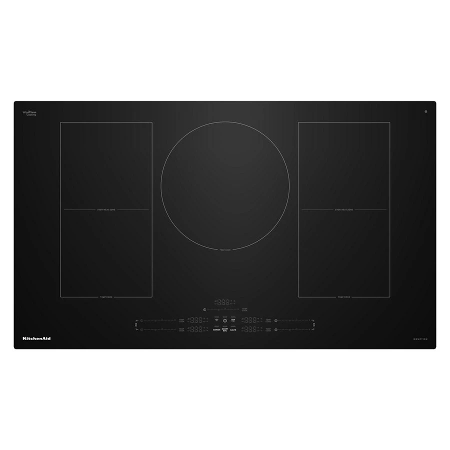 36" Temp Cook™ Induction Cooktop With 5 Cooking Zones KCIT736SBL