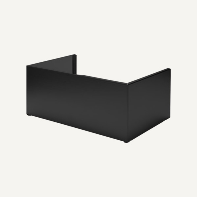 KIT CHIMNEY VIRGOLA-MOVE H=120 (W/Packaging) BLACK KCVJN01N