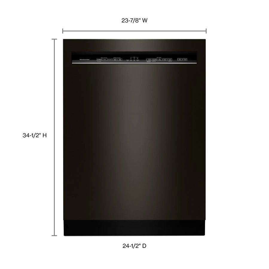 46 DBA Dishwasher with ProWash™ Cycle and PrintShield™ Finish, Front Control KDFE104HBS, product image 5 of 6