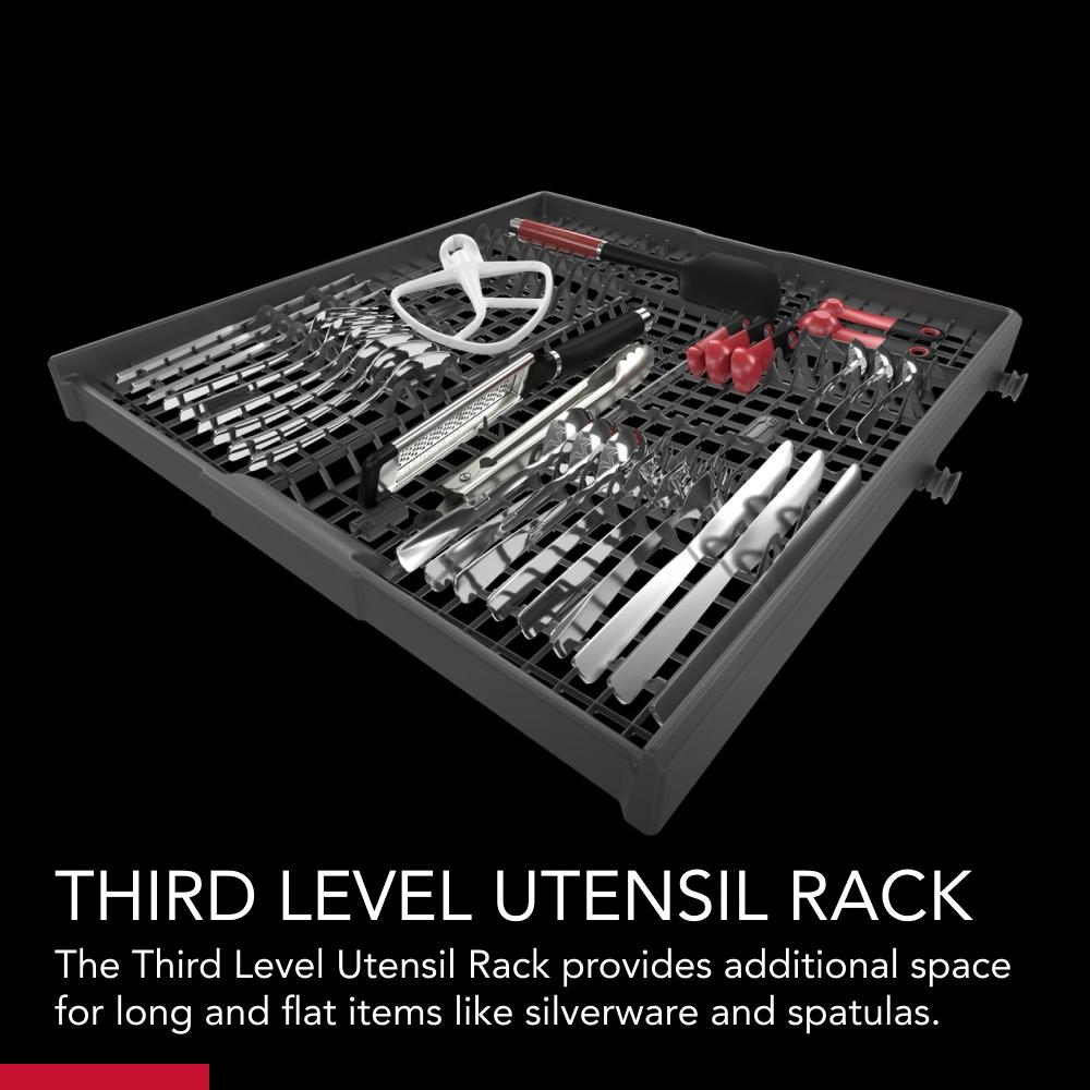 Third Level Utensil Rack Dishwasher with 30+ Total Wash Jets, 39 dBA view 8