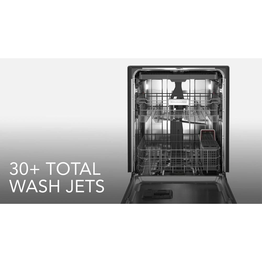 Third Level Utensil Rack Dishwasher with 30+ Total Wash Jets, 39 dBA KDFE204KPS
