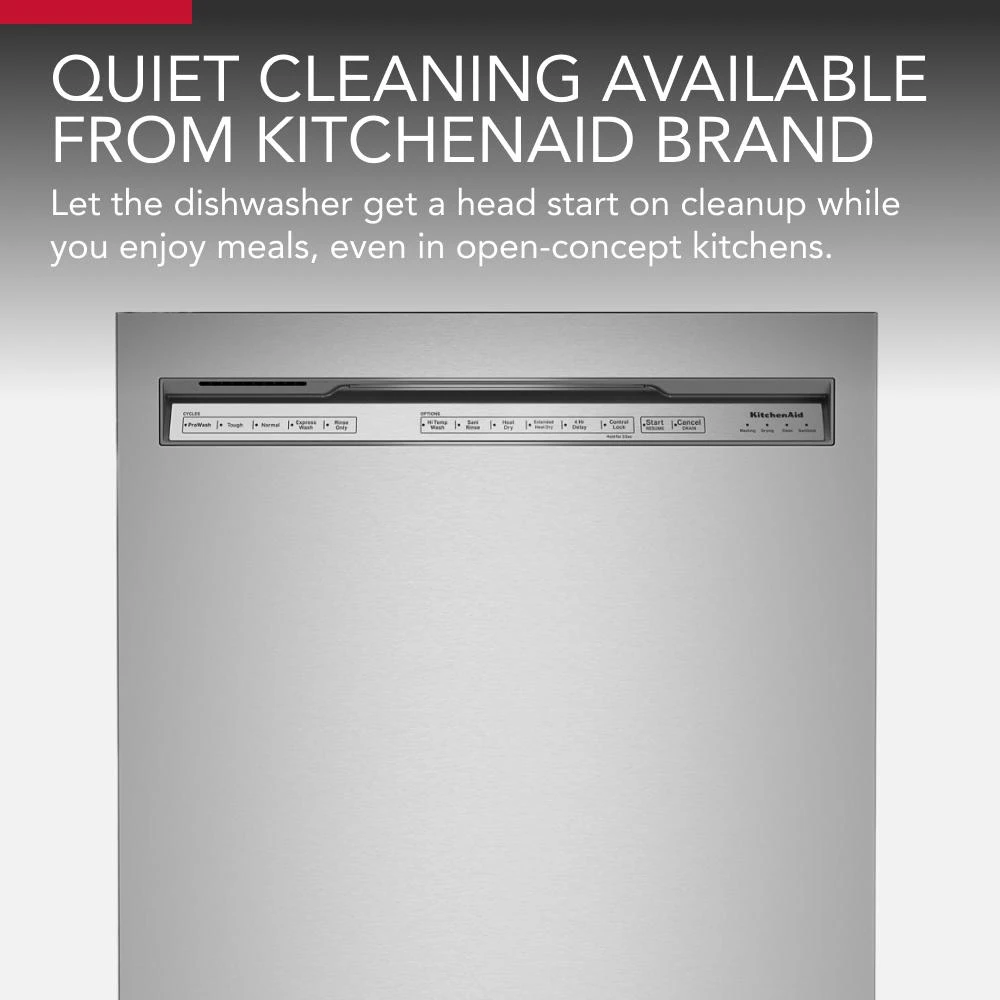 Third Level Utensil Rack Dishwasher with 30+ Total Wash Jets, 39 dBA KDFE204KPS