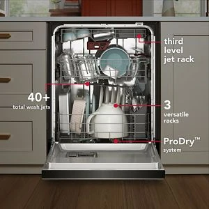 Third Level Jet Rack Dishwasher with 40+ Total Wash Jets 41 dBA view 2