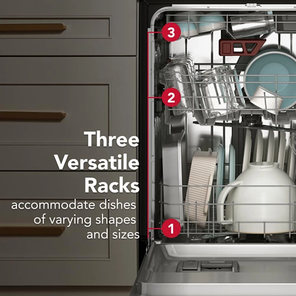 Third Level Jet Rack Dishwasher with 40+ Total Wash Jets 41 dBA view 10
