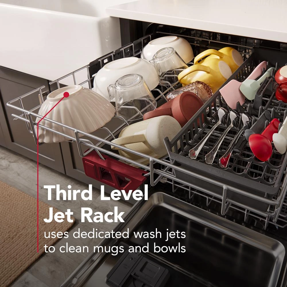 Third Level Jet Rack Dishwasher with 40+ Total Wash Jets 41 dBA view 11