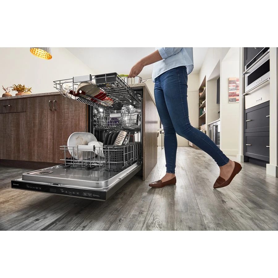 360° Max Jets™ Third Rack Dishwasher with Stainless Steel Third Rack Wash Jets, 44 dBA KDPM804KBS