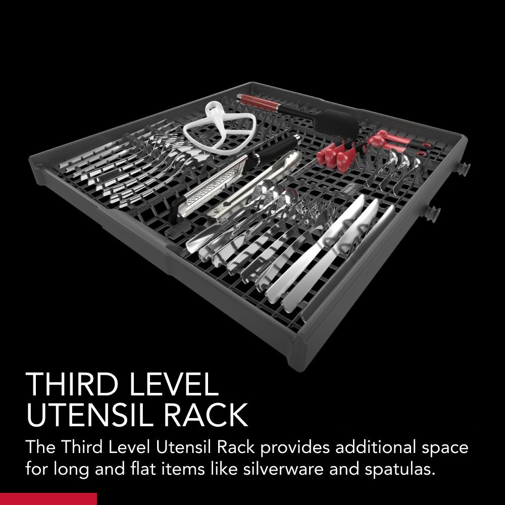 Third Level Utensil Rack Dishwasher with 30+ Total Wash Jets, 39 dBA view 7