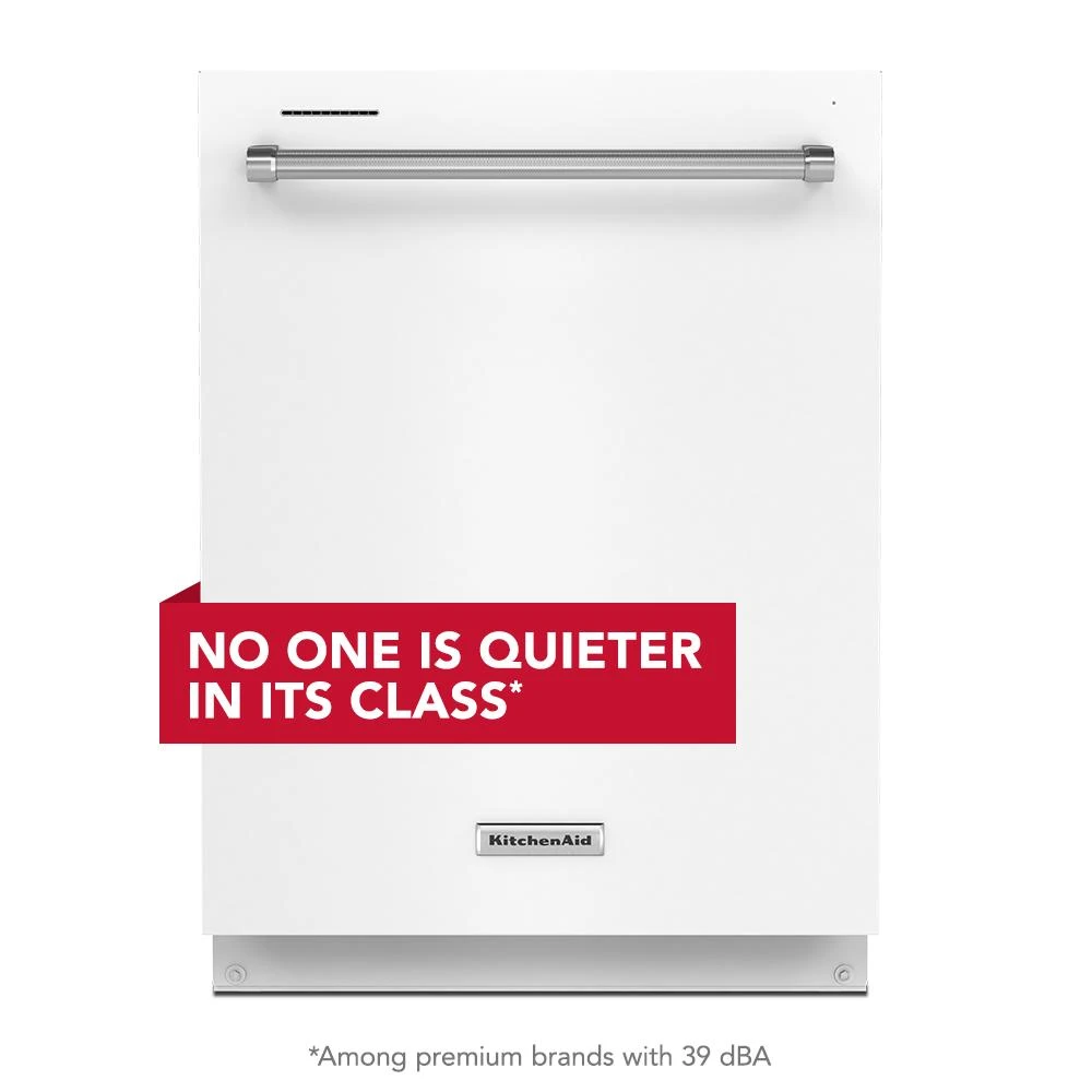 Third Level Utensil Rack Dishwasher with 30+ Total Wash Jets, 39 dBA KDTE204KWH