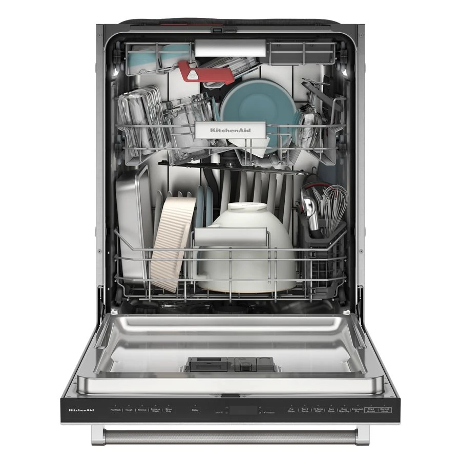 39 dBA PrintShield Finish Flush-to-Cabinet Dishwasher with FreeFlex™ Fit Third Level Rack view 4