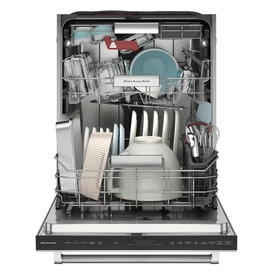 39 dBA PrintShield Finish Flush-to-Cabinet Dishwasher with FreeFlex™ Fit Third Level Rack view 9