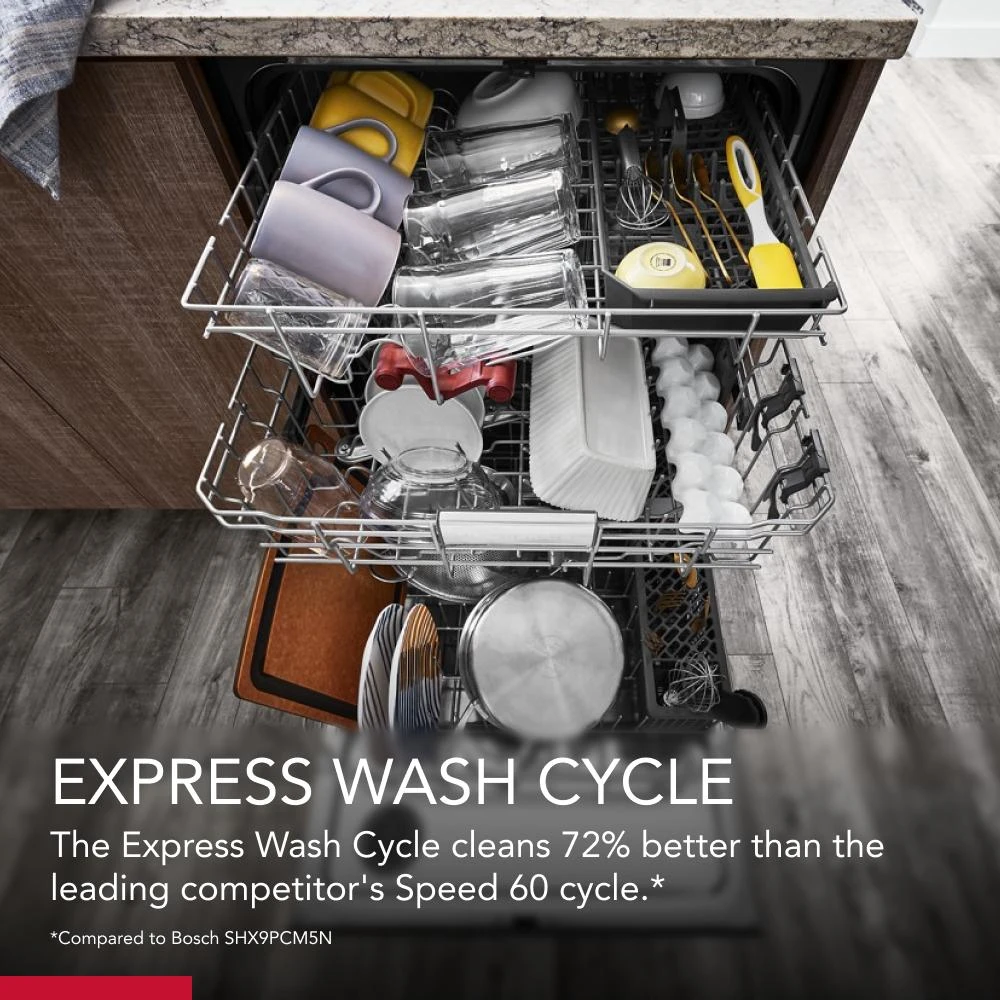 360° Max Jets™ Third Rack Dishwasher with 50+ Total Wash Jets, 44 dBA KDTM404KBS