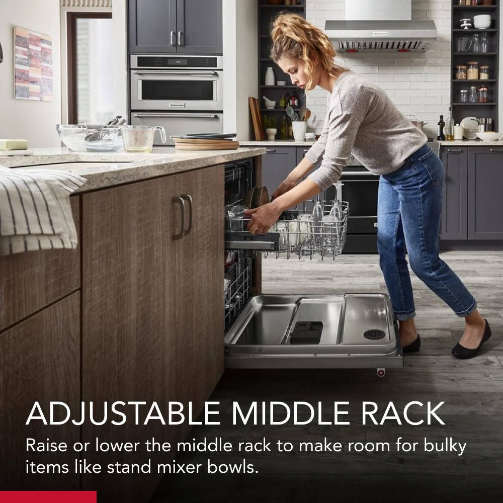 360° Max Jets™ Third Rack Dishwasher with 50+ Total Wash Jets, 44 dBA KDTM404KBS