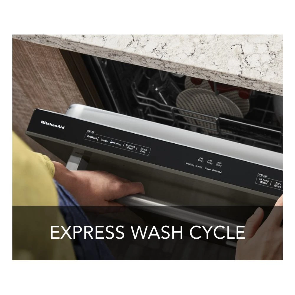 360° Max Jets™ Third Rack Dishwasher with 50+ Total Wash Jets, 44 dBA KDTM404KBS