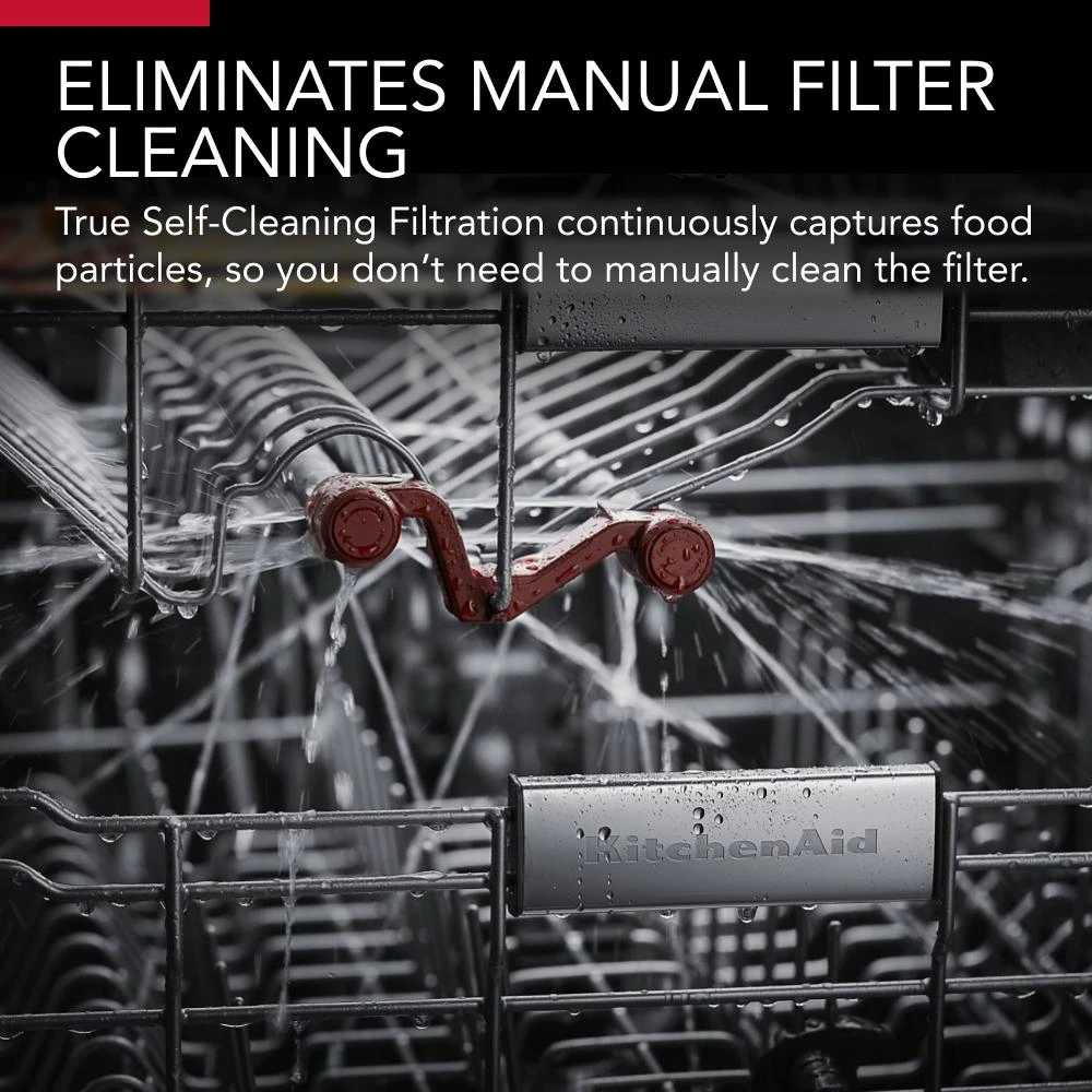 360° Max Jets™ Third Rack Dishwasher with 50+ Total Wash Jets, 44 dBA KDTM404KBS