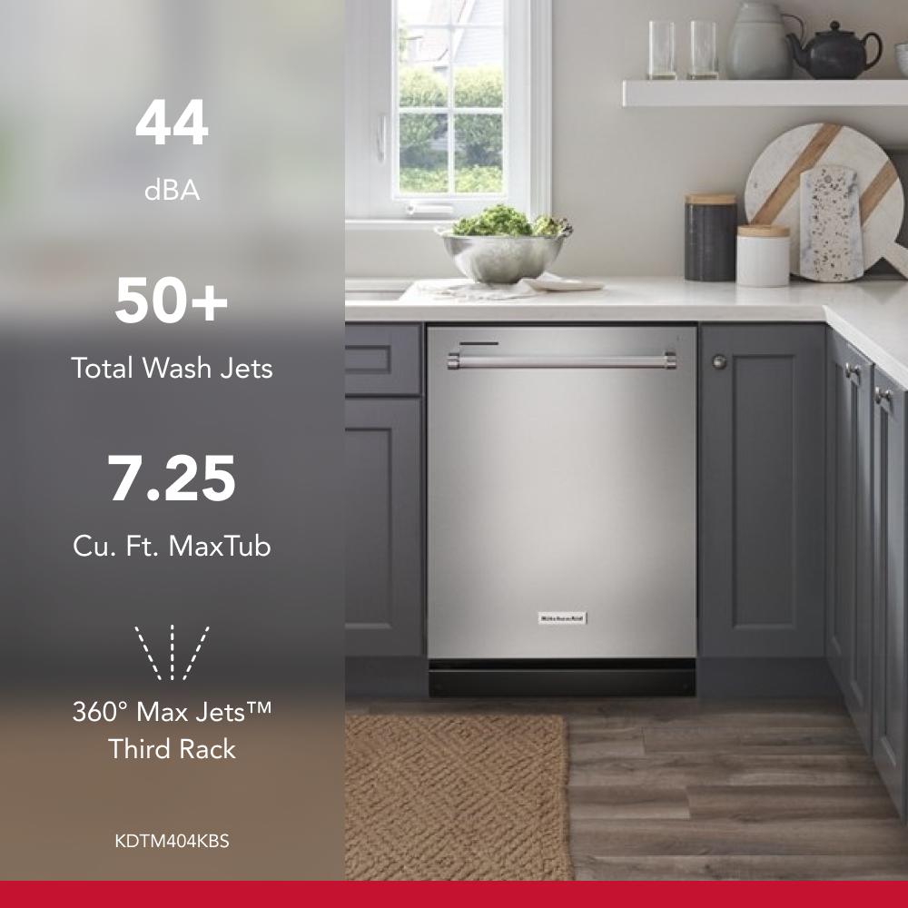 360° Max Jets™ Third Rack Dishwasher with 50+ Total Wash Jets, 44 dBA view 33