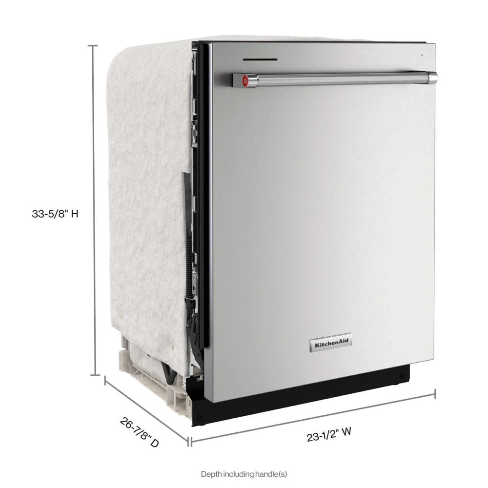 360° Max Jets™ Third Rack Dishwasher with 50+ Total Wash Jets, 44 dBA KDTM404KPS