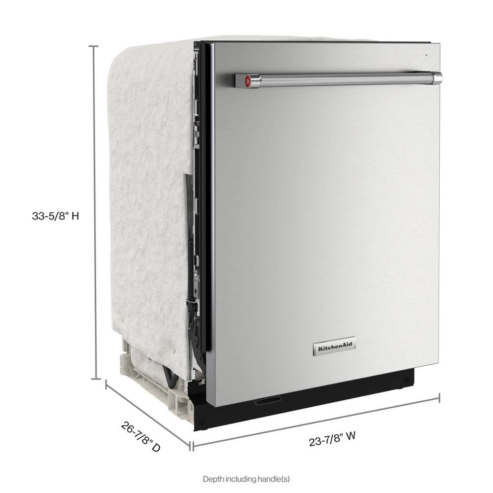 360° Max Jets™ Third Rack Dishwasher with Ultra-Bright LED Lighting, 44 dBA KDTM704KPS