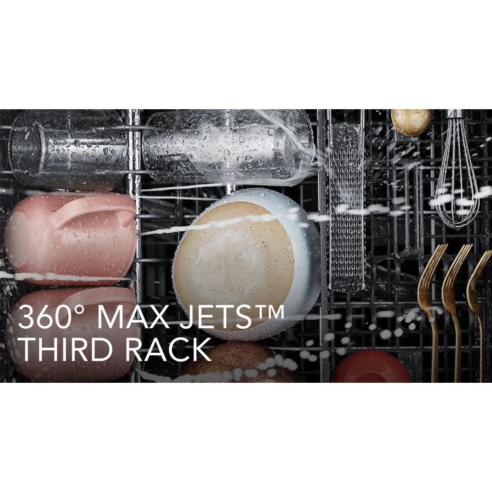 360° Max Jets™ Third Rack Dishwasher with Ultra-Bright LED Lighting, 44 dBA KDTM704KPS