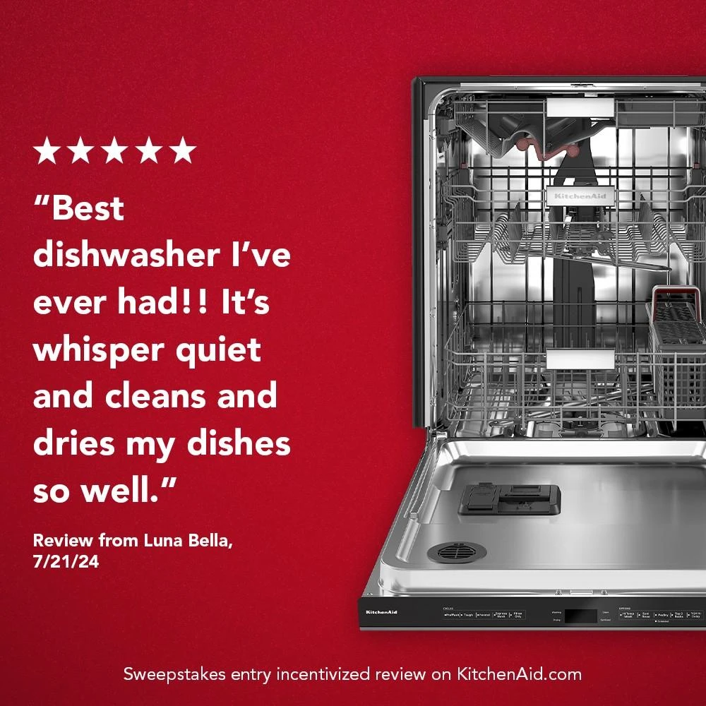 360° Max Jets™ Third Rack Dishwasher with Ultra-Bright LED Lighting, 44 dBA KDTM704KPS