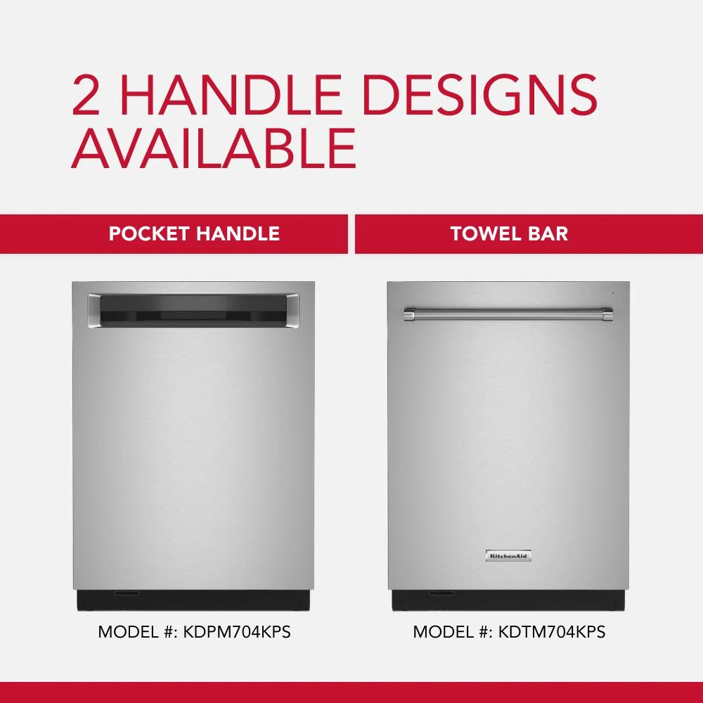 360° Max Jets™ Third Rack Dishwasher with Ultra-Bright LED Lighting, 44 dBA KDTM704KPS