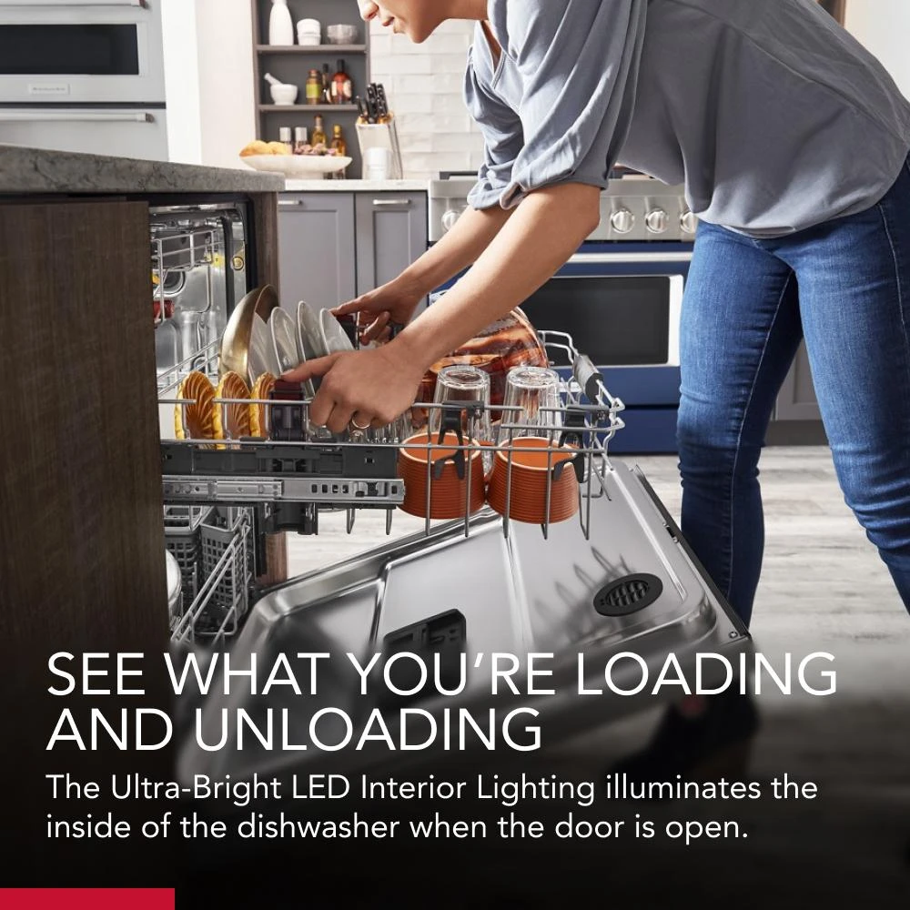 360° Max Jets™ Third Rack Dishwasher with Ultra-Bright LED Lighting, 44 dBA KDTM704KPS