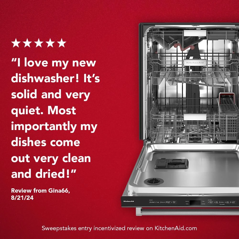360° Max Jets™ Third Rack Dishwasher with Ultra-Bright LED Lighting, 44 dBA KDTM704KPS