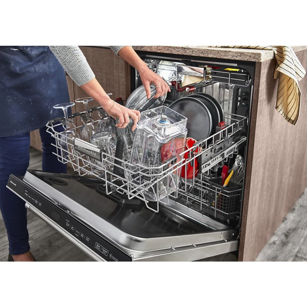 360° Max Jets™ Third Rack Dishwasher with Stainless Steel Third Rack Wash Jets, 44 dBA KDTM804KPS