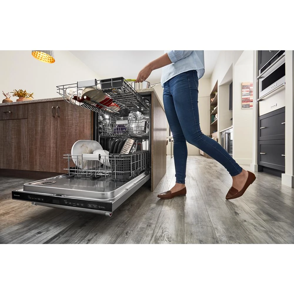 360° Max Jets™ Third Rack Dishwasher with Stainless Steel Third Rack Wash Jets, 44 dBA KDTM804KPS