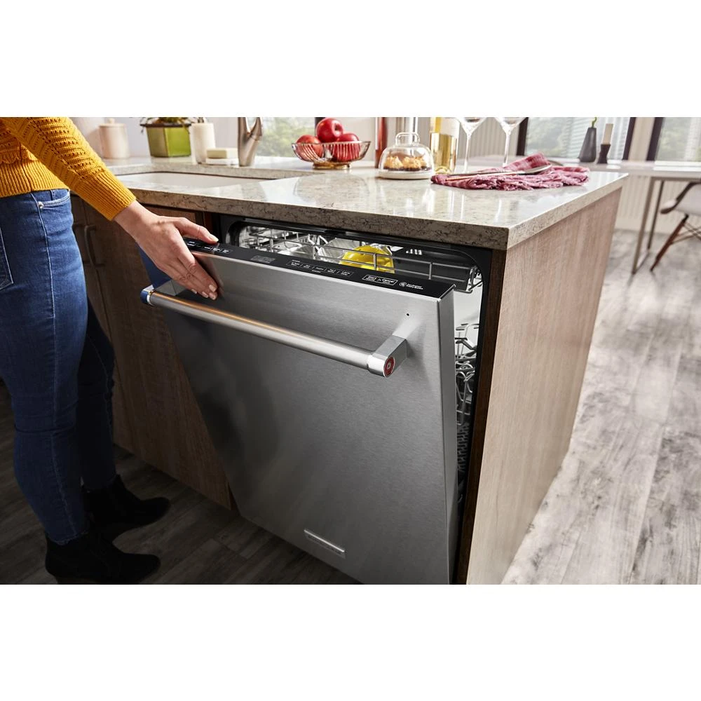 360° Max Jets™ Third Rack Dishwasher with Stainless Steel Third Rack Wash Jets, 44 dBA KDTM804KPS