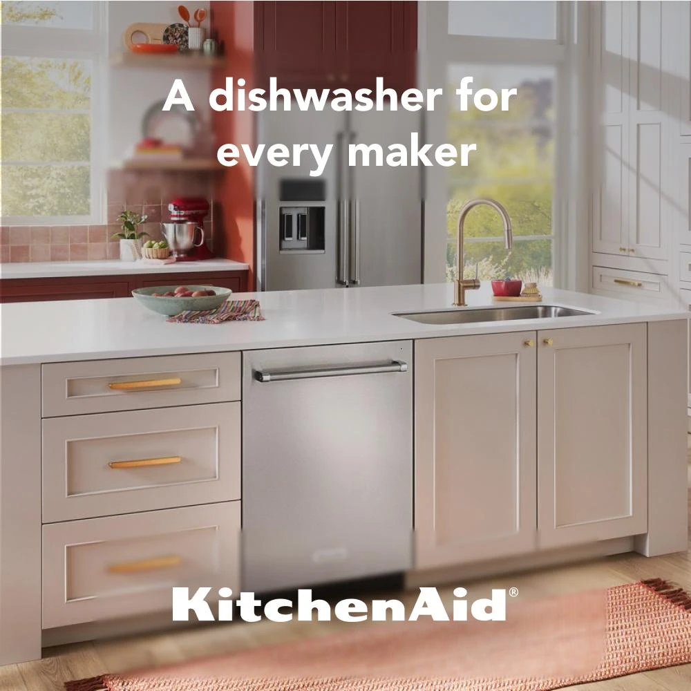 360° Max Jets™ Third Rack Dishwasher with Stainless Steel Third Rack Wash Jets, 44 dBA KDTM804KPS