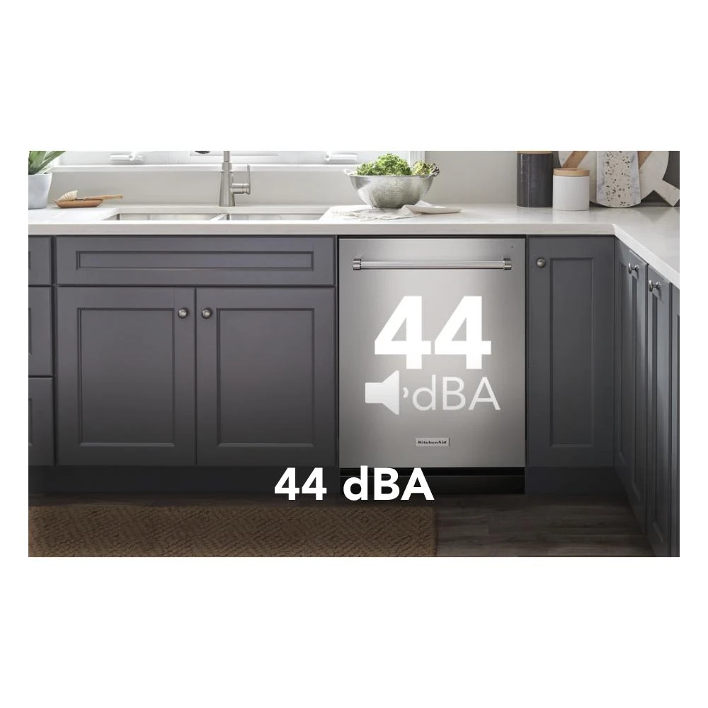 360° Max Jets™ Third Rack Dishwasher with Stainless Steel Third Rack Wash Jets, 44 dBA KDTM804KPS