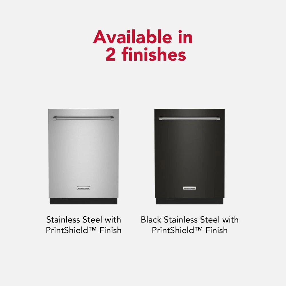 360° Max Jets™ Third Rack Dishwasher with Stainless Steel Third Rack Wash Jets, 44 dBA KDTM804KPS
