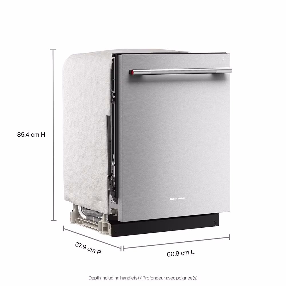 360° Max Jets™ Third Rack Dishwasher with Stemware Shield and Stemware Clips, 44 dBA view 24