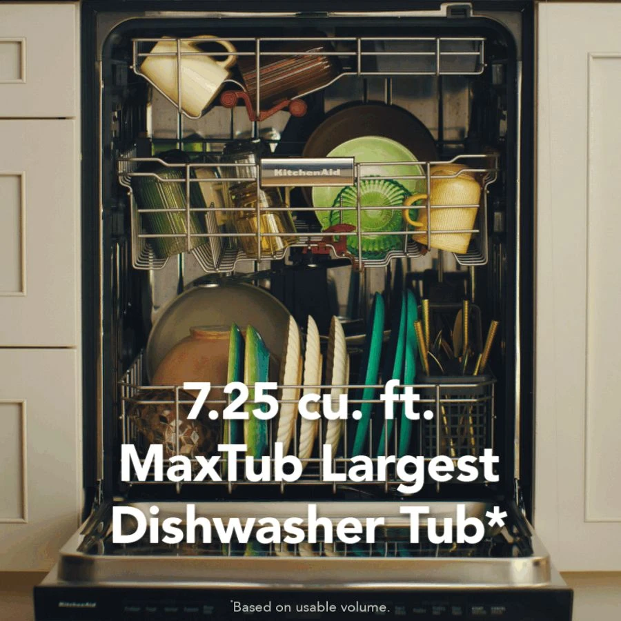 Kitchenaid® 360° Max Jets™ Third Rack Dishwasher With Advanced Prodry™ System, 44 Dba KDTS624SPS
