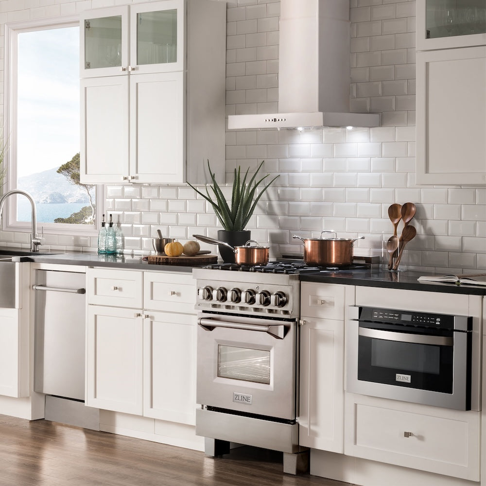 24 In. Convertible Vent Wall Mount Range Hood In Stainless Steel KE24