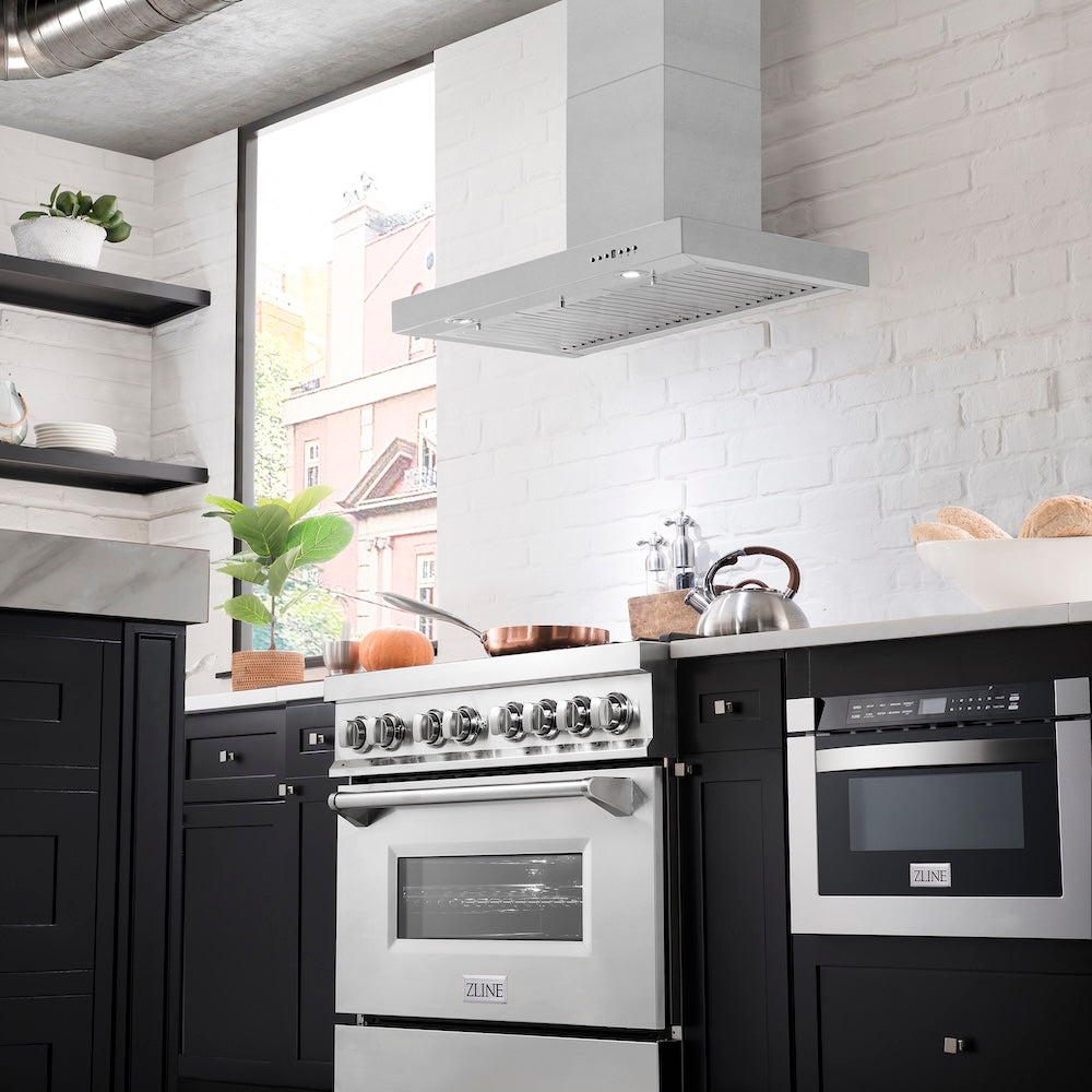 36 In. Convertible Vent Wall Mount Range Hood In Stainless Steel KE36
