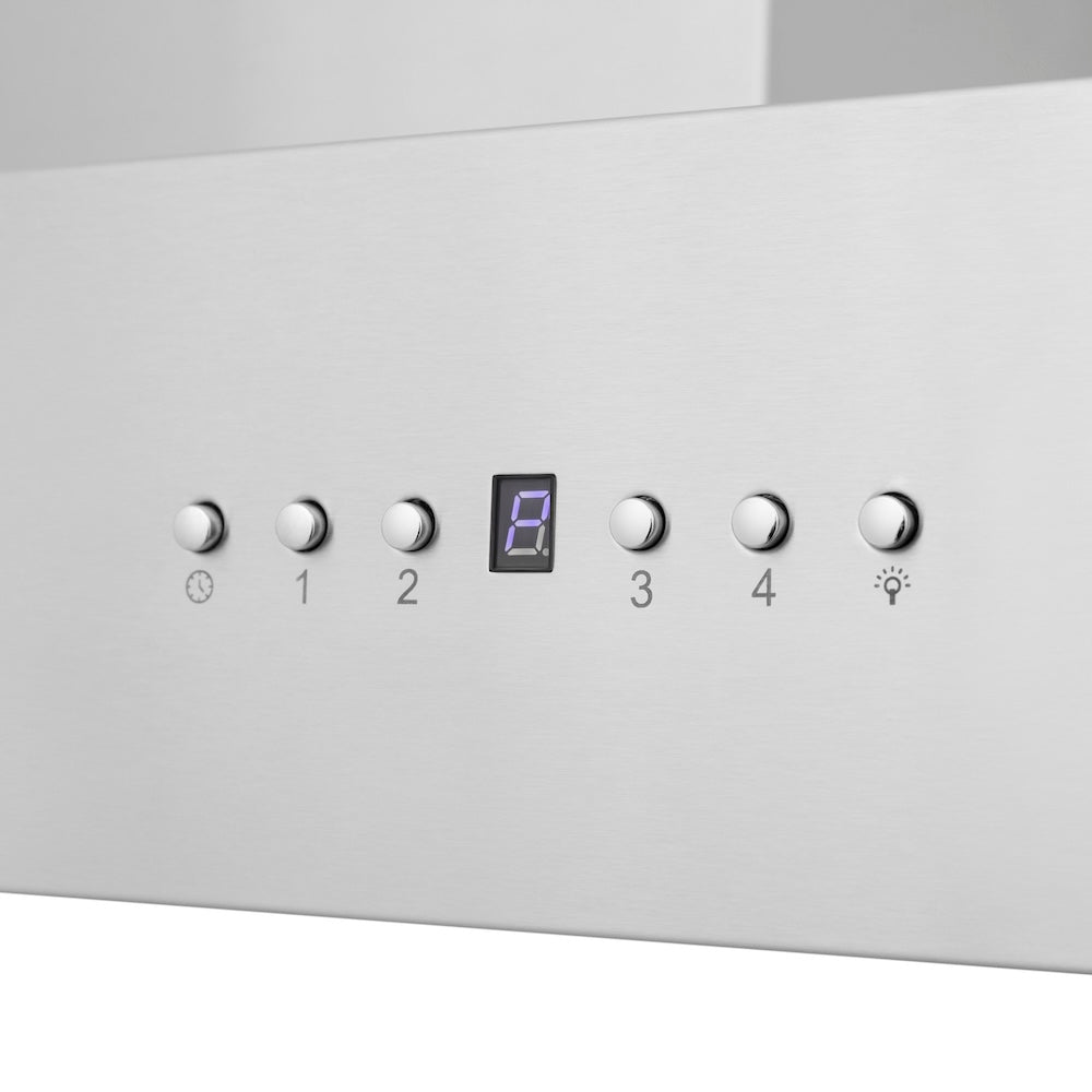 30 In. Convertible Professional Wall Mount Range Hood In Stainless Steel KECOM30