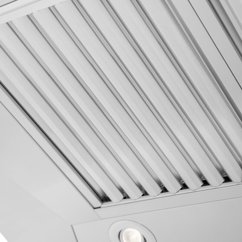 36 In. Ducted Professional Wall Mount Range Hood In Stainless Steel KECOM36