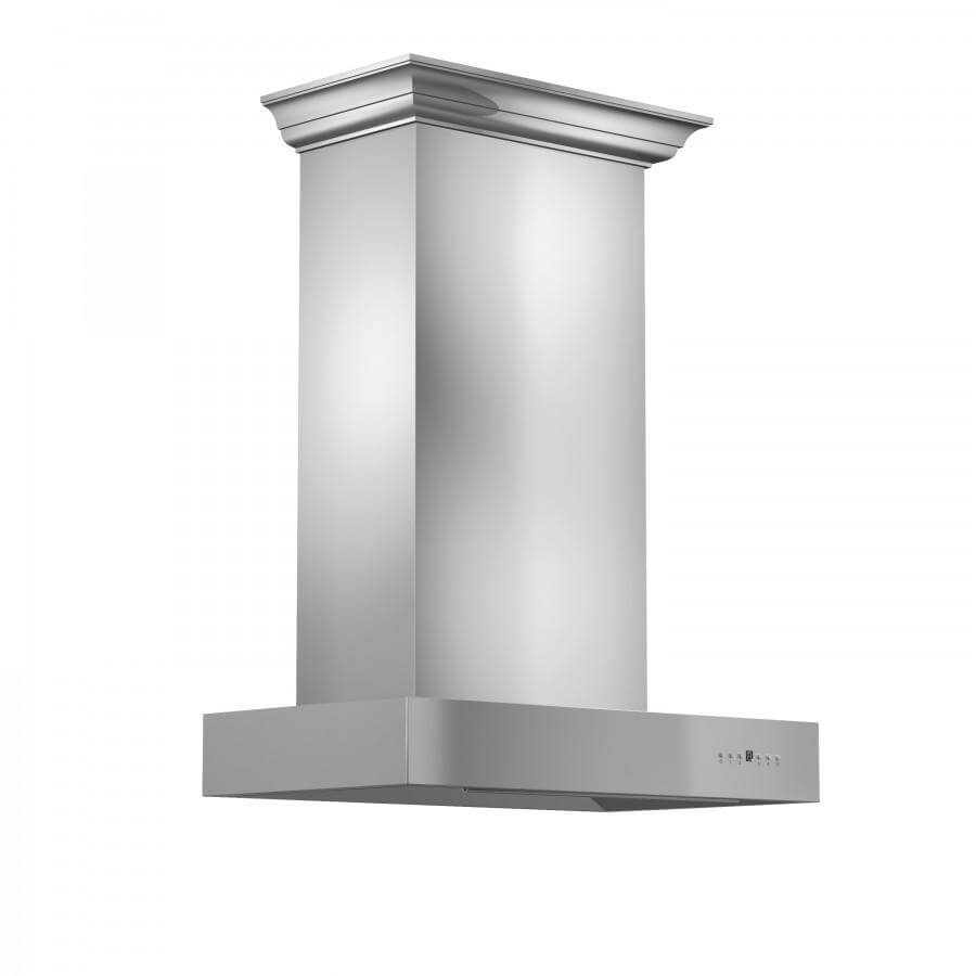 30" Convertible Professional Wall Mount Range Hood with Crown Molding KECOMCRN30