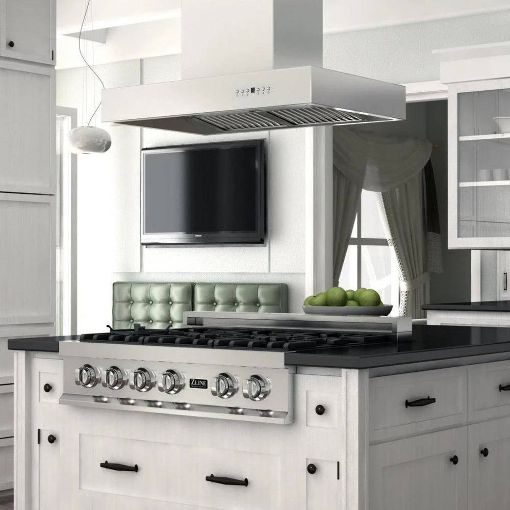 42 in. Ducted Outdoor Island Mount Range Hood KECOMI30442
