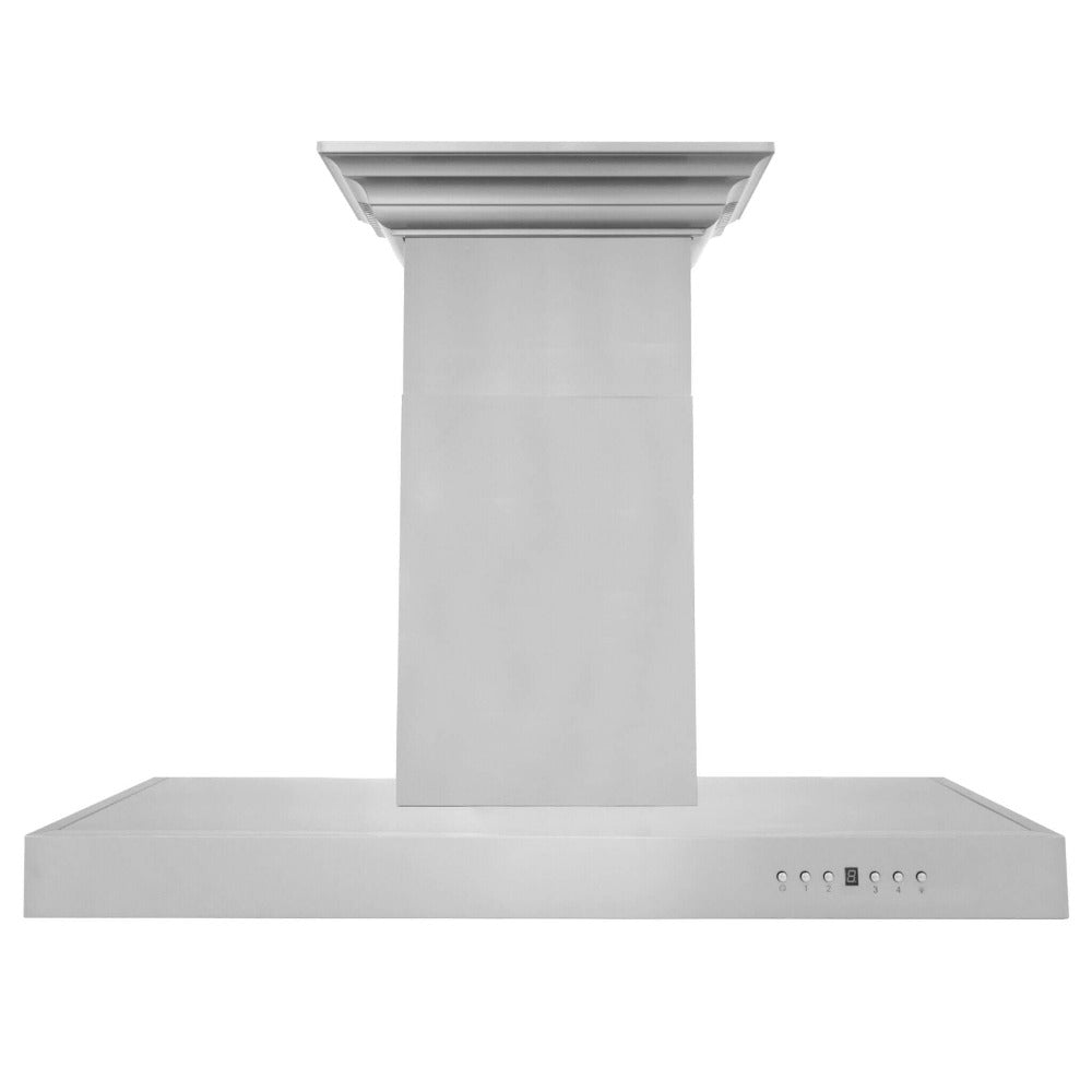 24 In. Crownsound™ Ducted Vent Wall Mount Range Hood In Stainless Steel With Built-in Bluetooth Speakers KECRNBT24