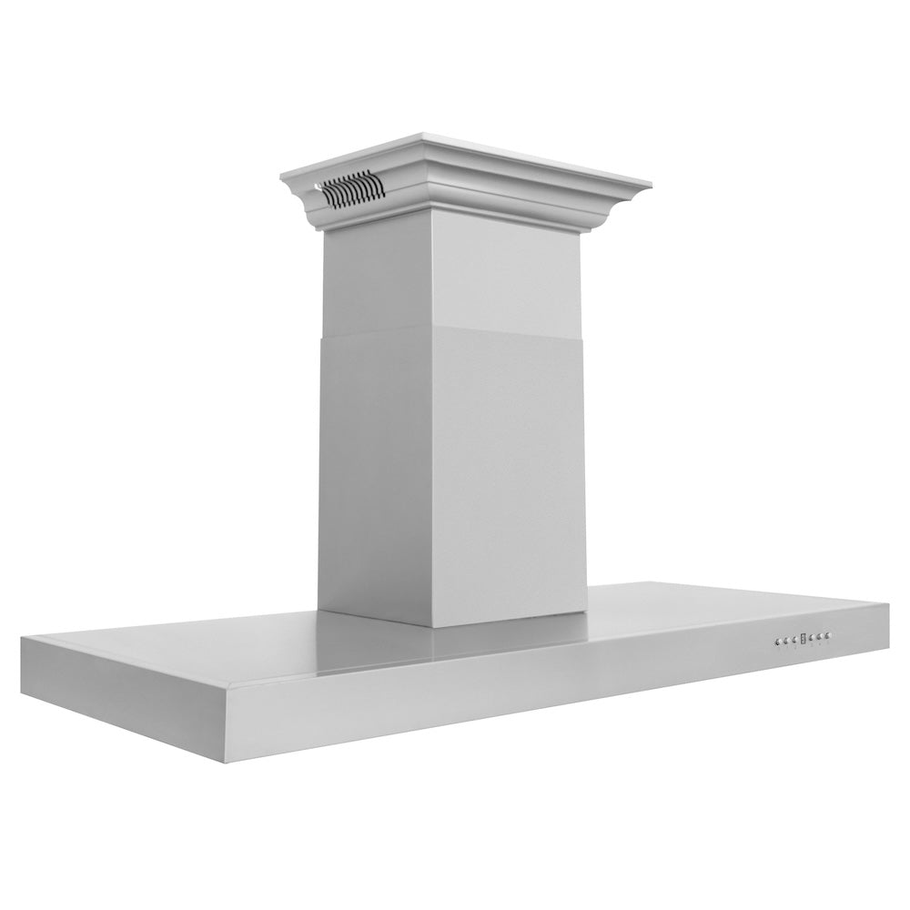 48 In. Crownsound™ Ducted Vent Wall Mount Range Hood In Stainless Steel With Built-in Bluetooth Speakers KECRNBT48