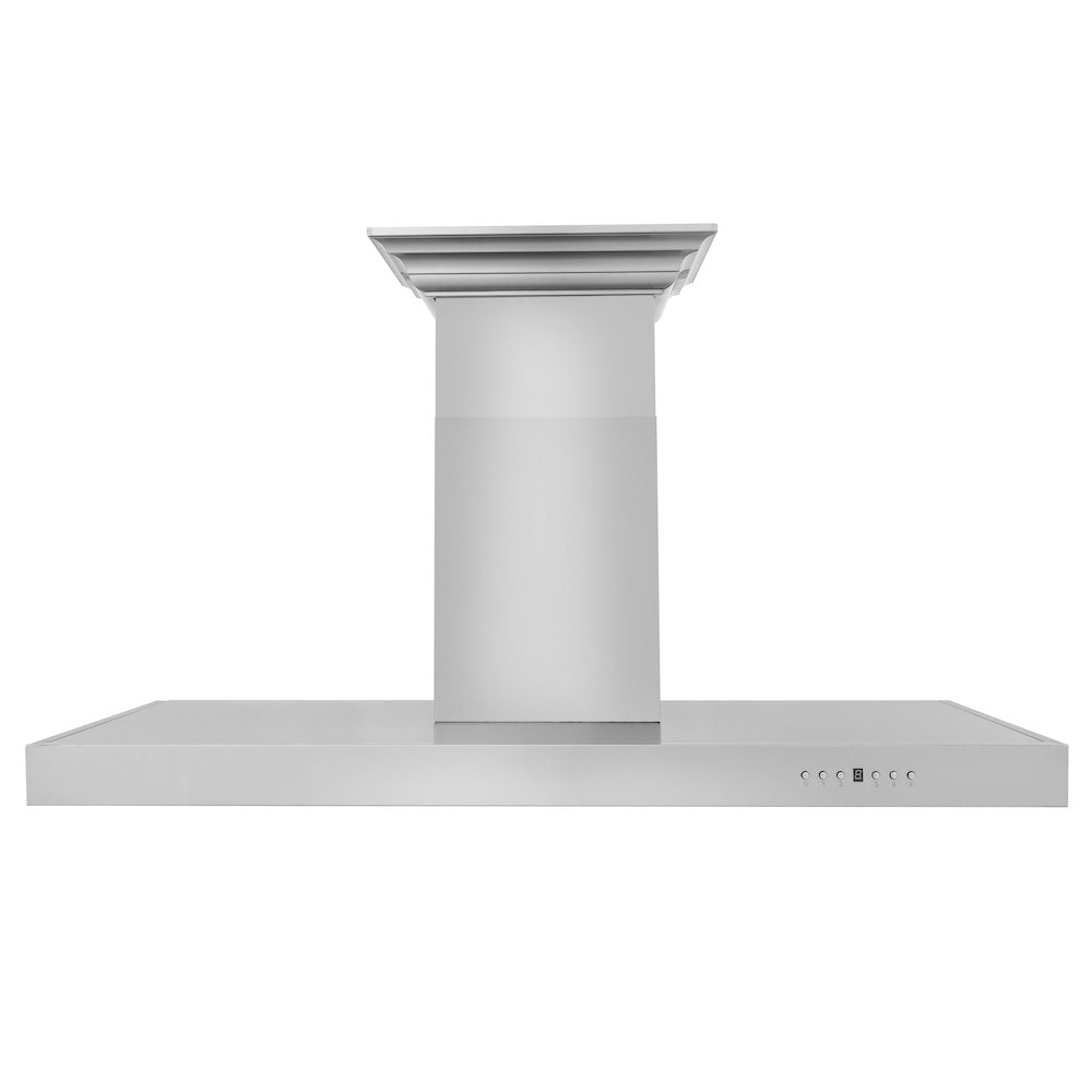 48 In. Crownsound™ Ducted Vent Wall Mount Range Hood In Stainless Steel With Built-in Bluetooth Speakers KECRNBT48