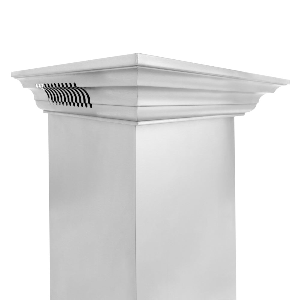 48 In. Crownsound™ Ducted Vent Wall Mount Range Hood In Stainless Steel With Built-in Bluetooth Speakers KECRNBT48