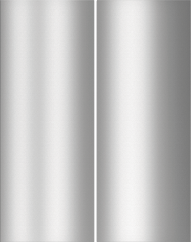 Refrigerator section stainless steel front For a beautiful integration of refrigerators and freezers in your kitchen. KEDF9955K