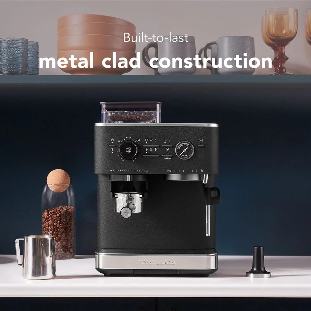 Semi Automatic Espresso Machine with Burr Grinder KES6551BK