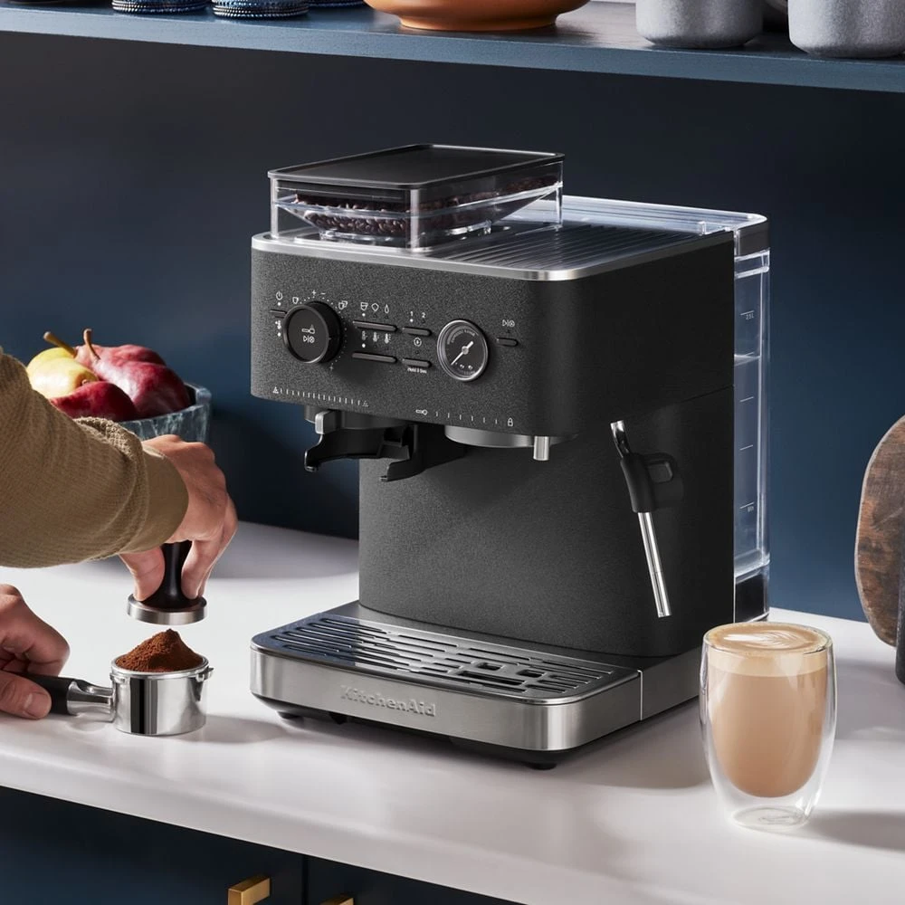 Semi Automatic Espresso Machine with Burr Grinder KES6551BK