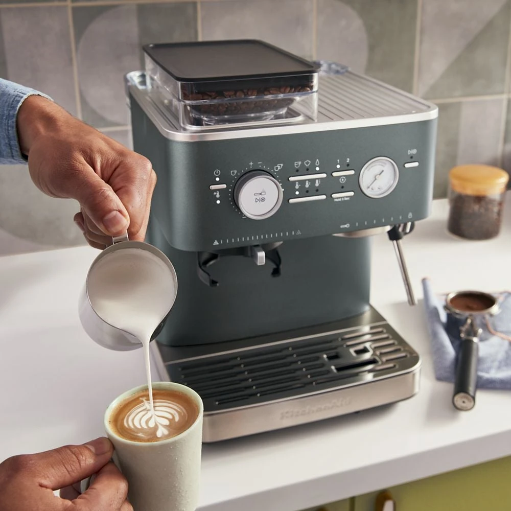 Semi Automatic Espresso Machine with Burr Grinder KES6551JP
