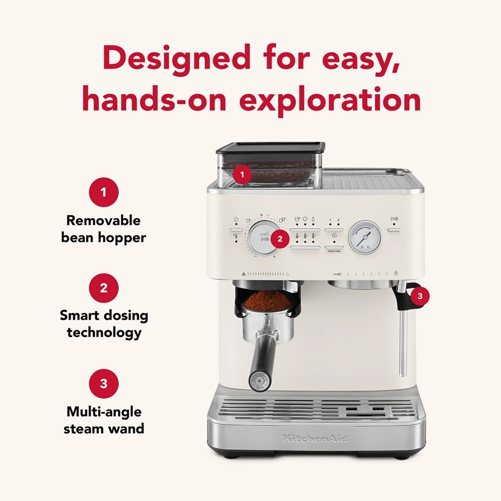 Semi Automatic Espresso Machine with Burr Grinder KES6551PL