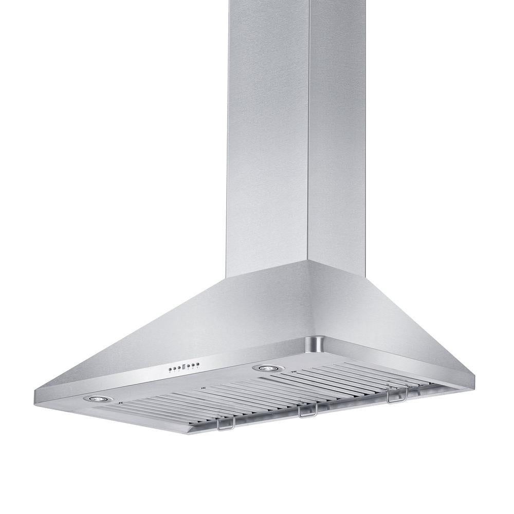 36 In. Convertible Vent Wall Mount Range Hood In Stainless Steel KF136